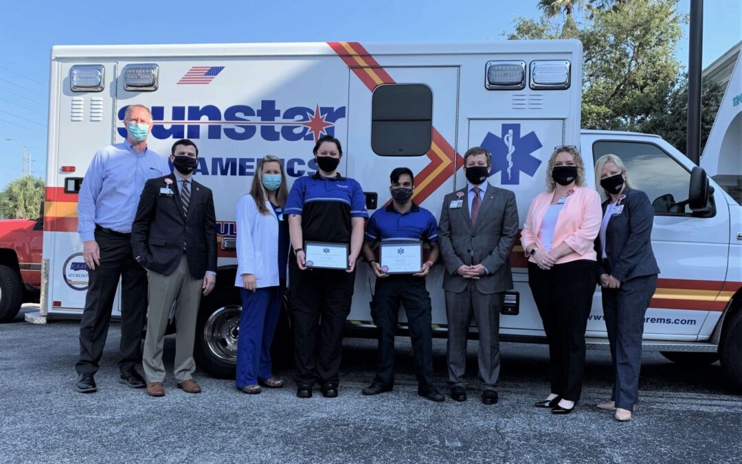 Sunstar Paramedic and EMT Presented with the 2020 HCA All-Stars Award