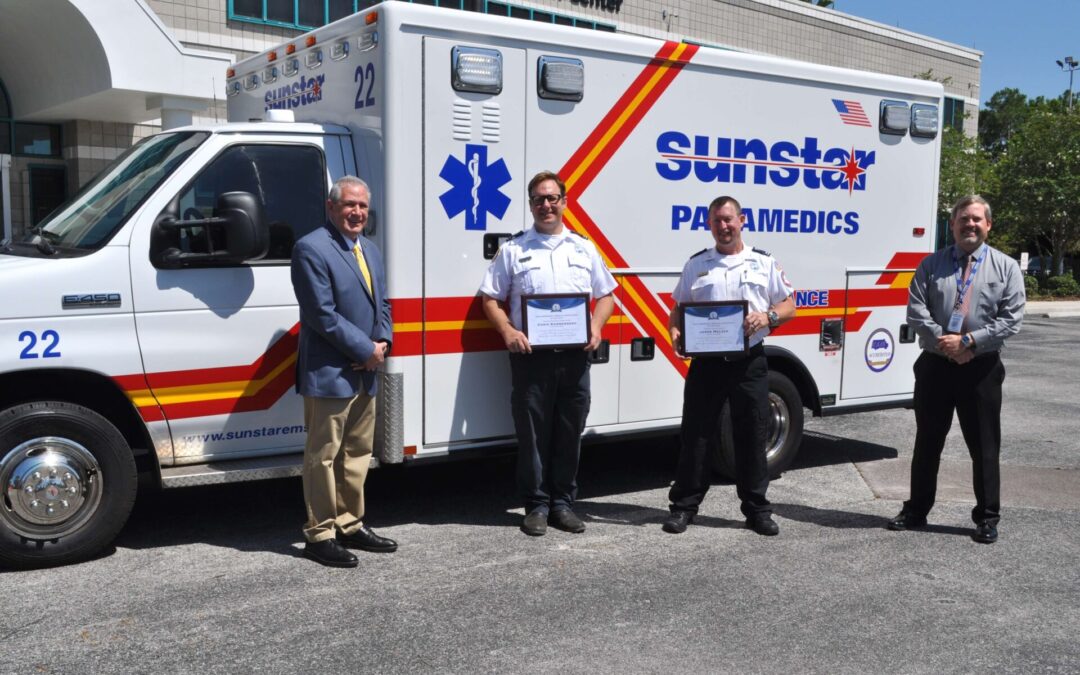 Two Sunstar Paramedics First Responders receive prestigious EMS awards