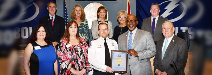 Aaron Dill selected as the 2018 Pinellas County EMT of the Year