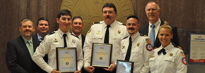 Three Sunstar Paramedics employees honored by Pinellas County