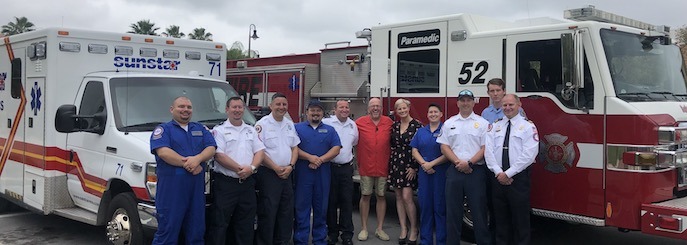 Cardiac arrest survivor meets first responders who saved his life